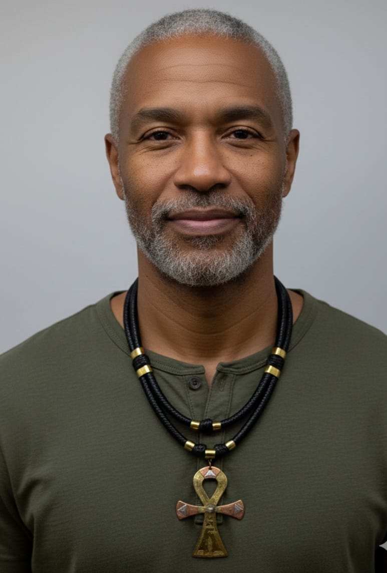 AnnaTeiko Leather and Brass Collar