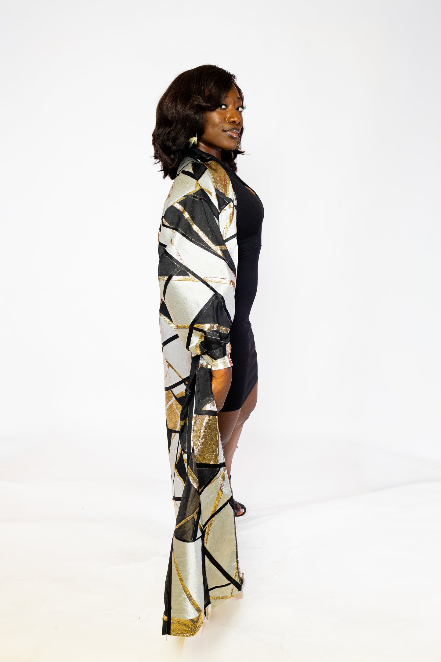 Onyx Sculpt Kimono