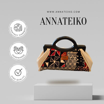 Handbag Oye - African Print Black