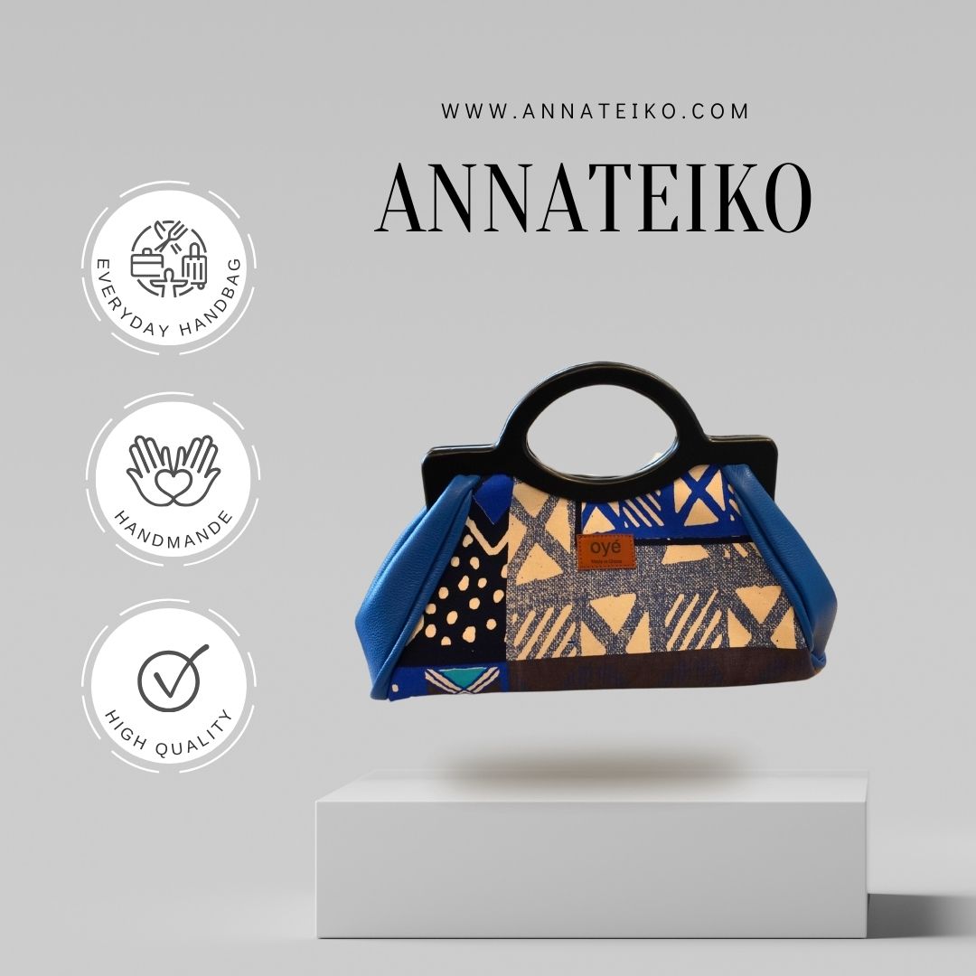 Handbag Oye - African Print Blue