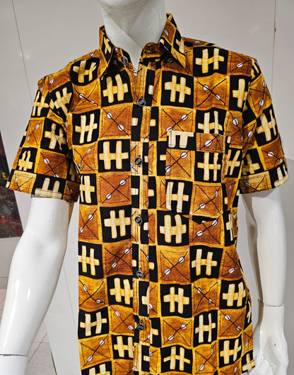 Golden Grid Shirt