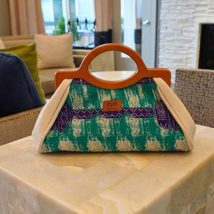 Handbag Oye - African Print Teal