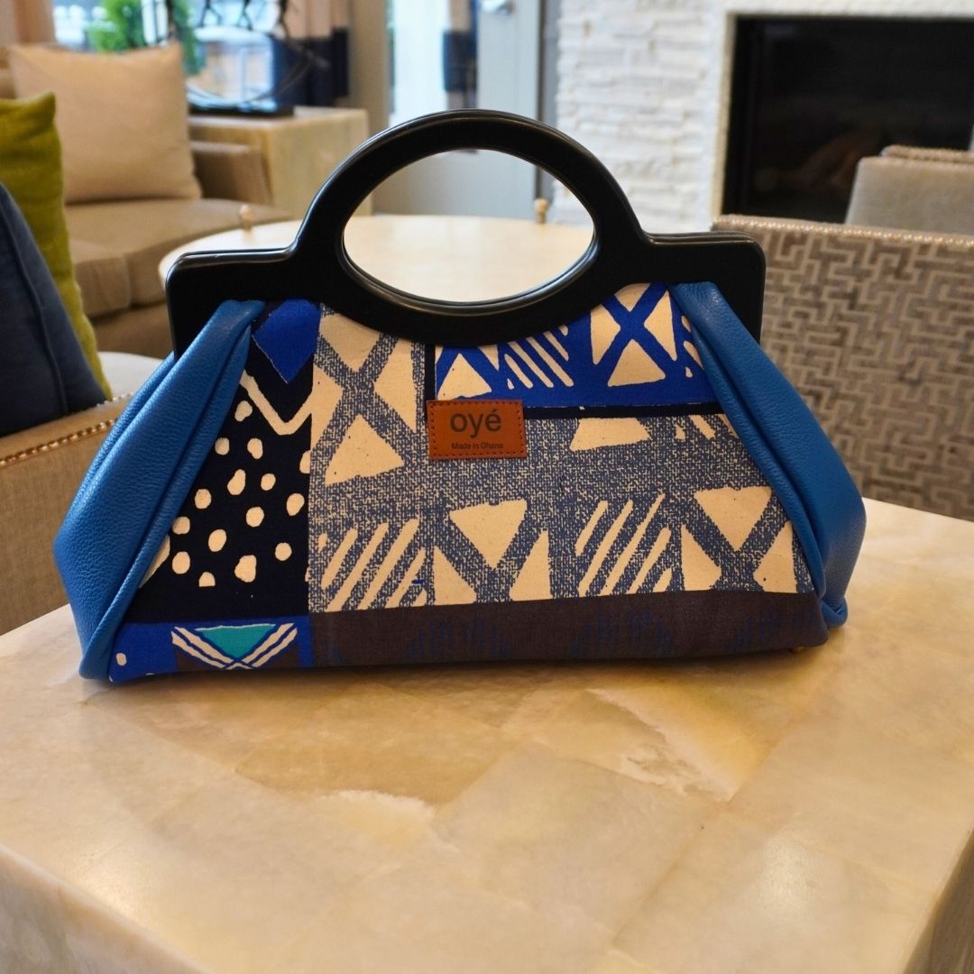 Handbag Oye - African Print Blue