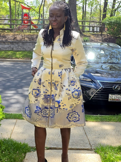AnnaTeiko Gilded Coat Dress