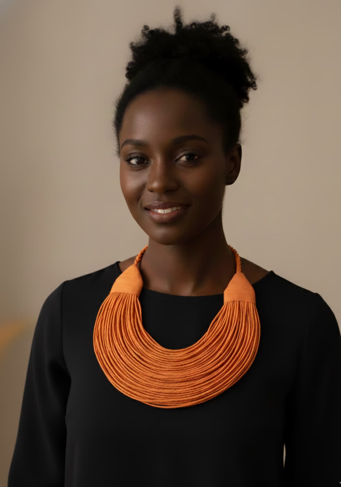 200 Strands Leather Necklace