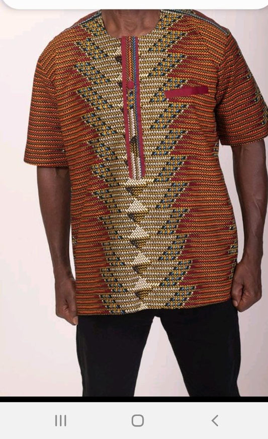 King Men's dashiki shirt