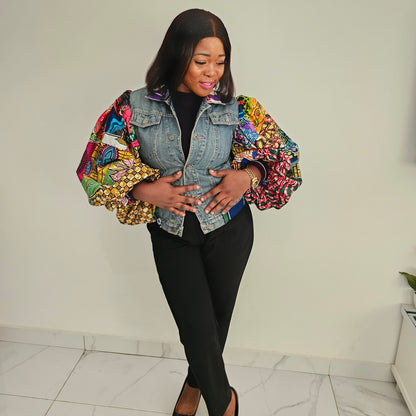 Puffy Sleeves Jeans Jacket