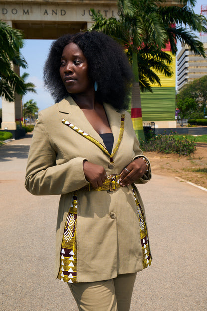 AnnaTeiko Tan Statement Suit