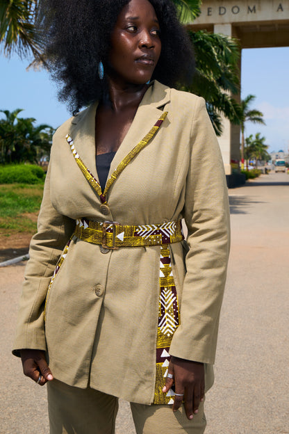 AnnaTeiko Tan Statement Suit