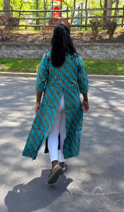 Turquoise & Gold Duster