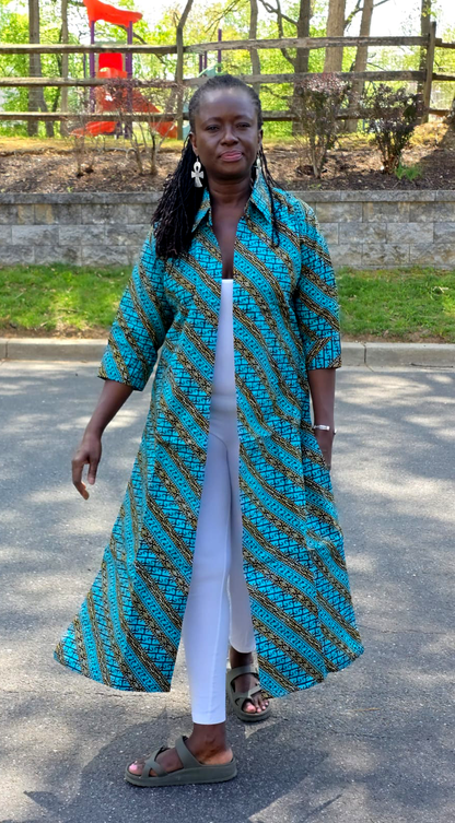 Turquoise & Gold Duster