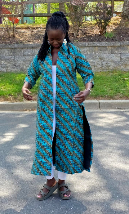 Turquoise & Gold Duster