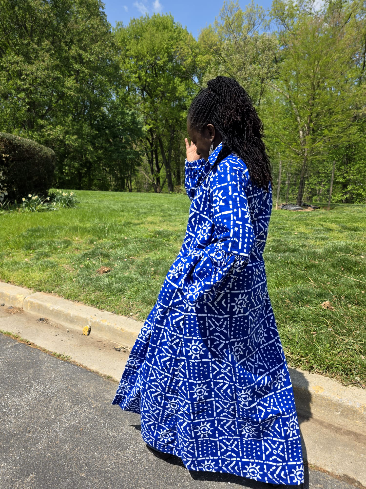 Royal Blue Kimono