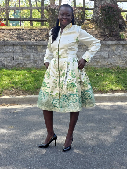 AnnaTeiko Gilded Coat Dress