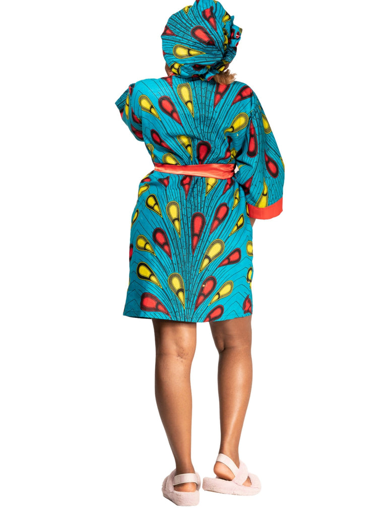 African Print Robe